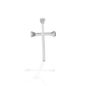 Kelly Herd Horseshoe Nail Cross Pendant - 14K White Gold