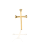 Kelly Herd Horseshoe Nail Cross Pendant - 14K Yellow Gold