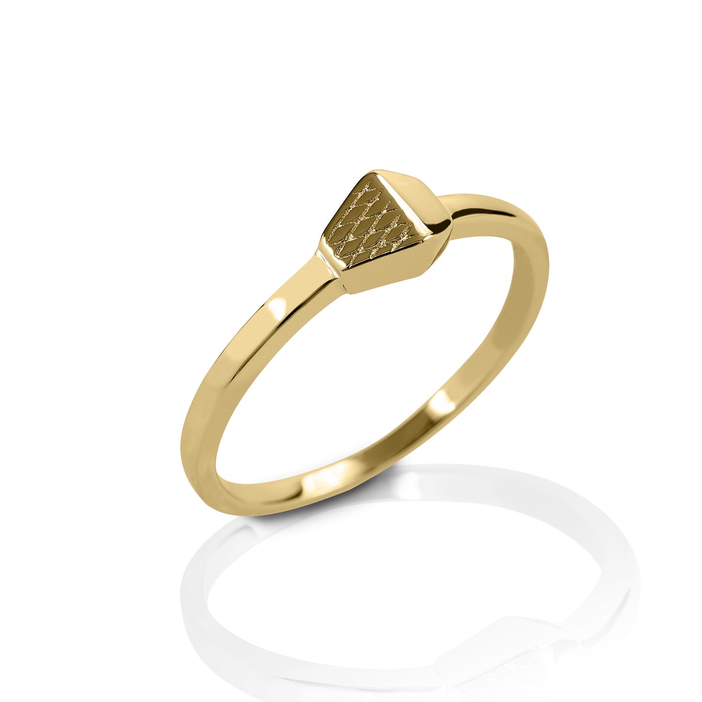Kelly Herd Horseshoe Nail Ring - 14k Gold