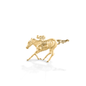 Kelly Herd Race Horse & Jockey 1 Pendant - 14K Yellow Gold