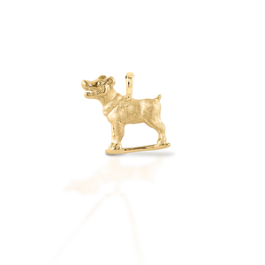 Kelly Herd Jack Russell Pendant - 14K Yellow Gold