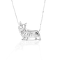 Kelly Herd Large Corgi Necklace - Sterling Silver
