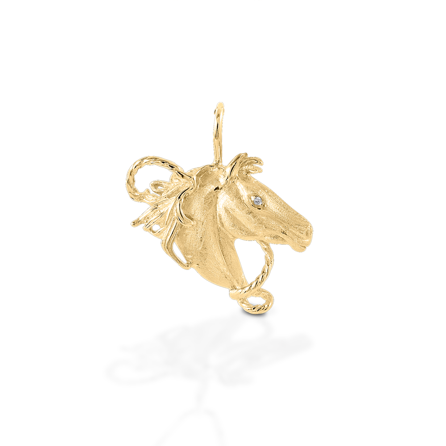 Kelly Herd Horsehead Pendant - 14K Yellow Gold