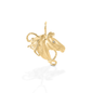 Kelly Herd Horsehead Pendant - 14K Yellow Gold