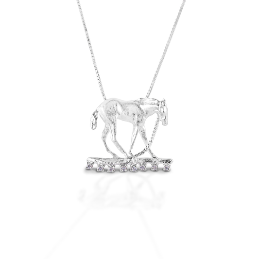 Kelly Herd Foal & Halter Pendant - Sterling Silver