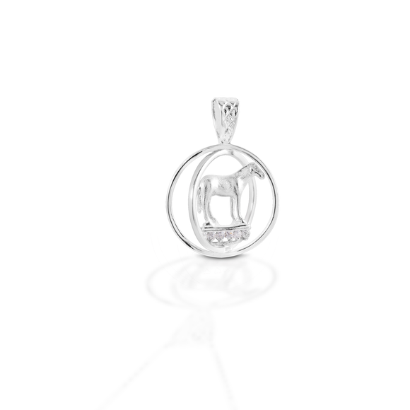 Kelly Herd Small World Trophy Pendant - 14K White Gold