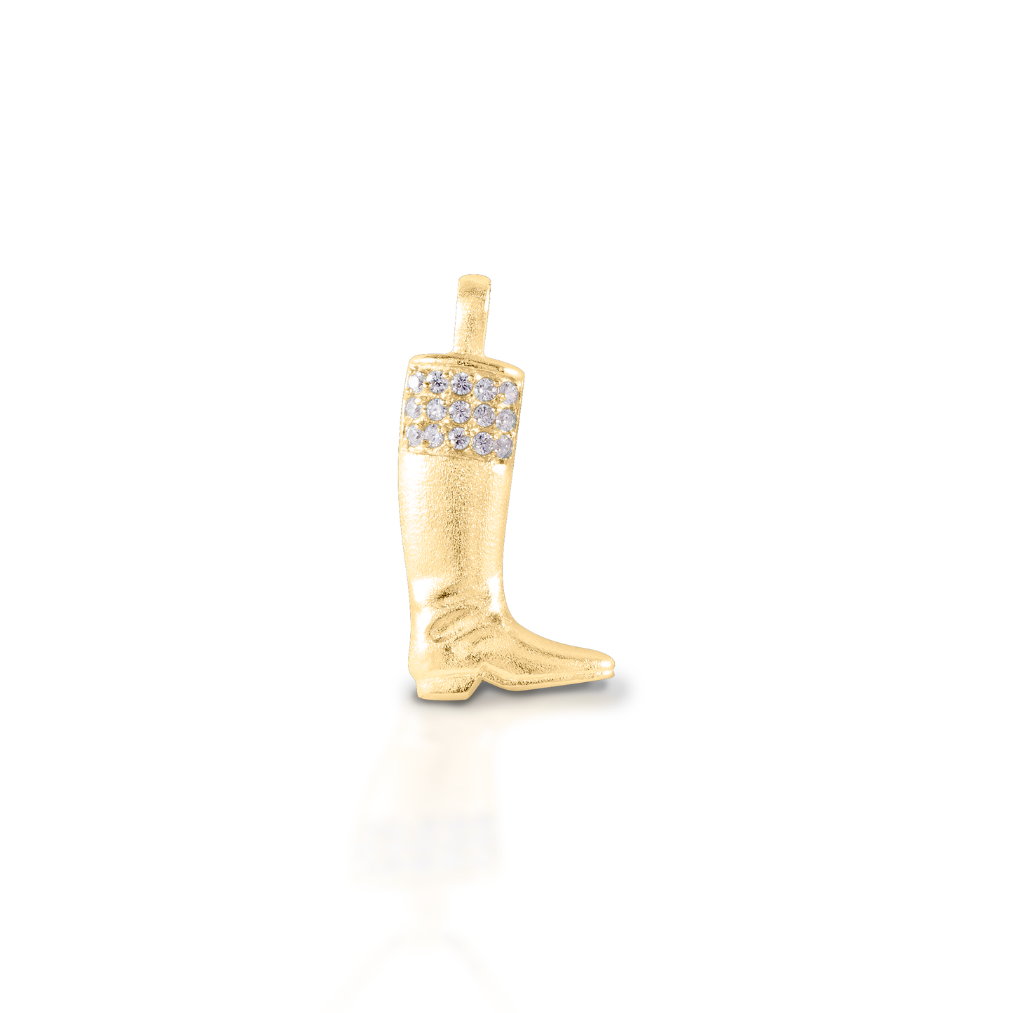 Kelly Herd English Boot Pendant - 14K Yellow Gold