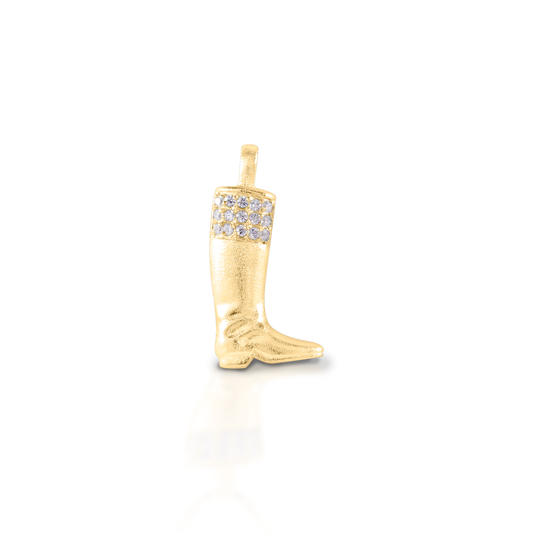 Kelly Herd English Boot Pendant - 14K Yellow Gold
